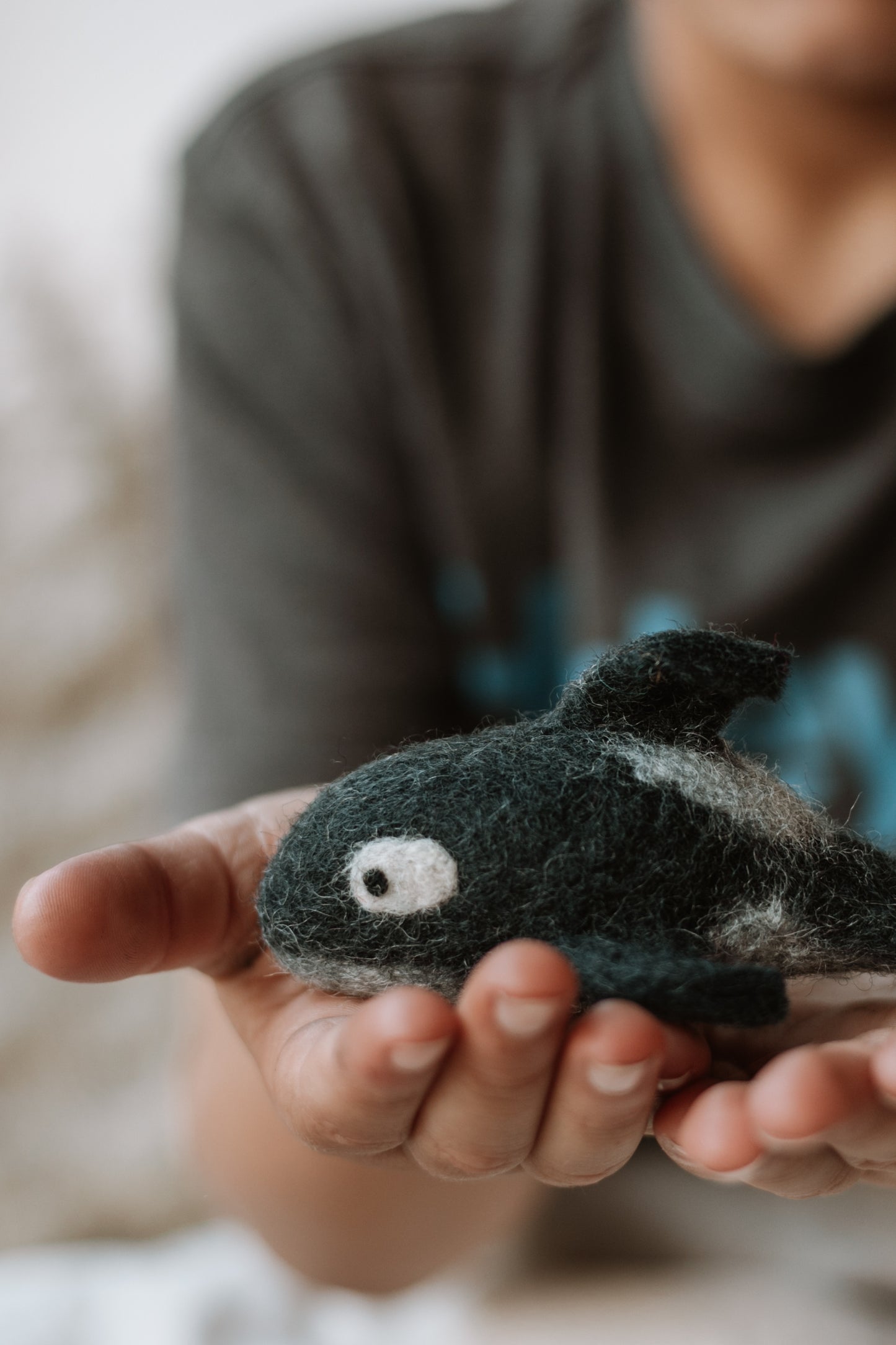 Felt Orca Killer Whale Toy