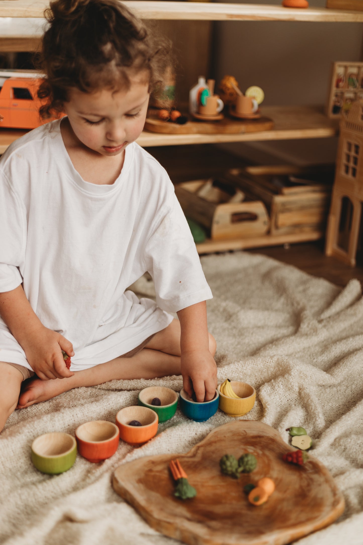 Rainbow Sorting Bowls
