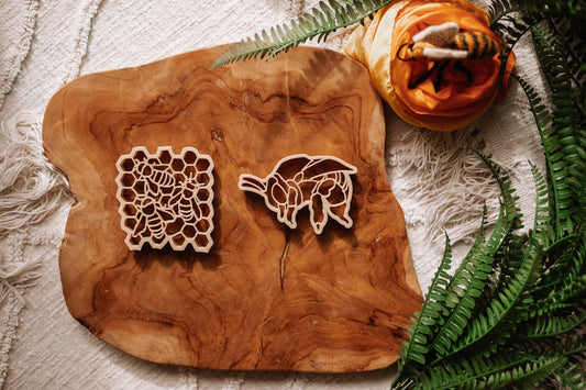 Teddy Bear Bee & Honey Comb Eco Cutter Set