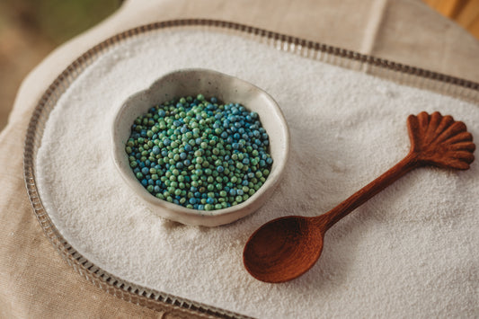 Seahorse Garden - Green & Blue Shimmery Ocean Eggs - SMALL - Potion Play & Sensory Ingredients