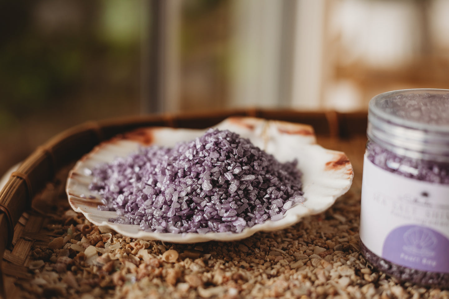 Pearl Bay - Light Purple Sea Salt Shimmers SMALL - Potion Play & Sensory Ingredients
