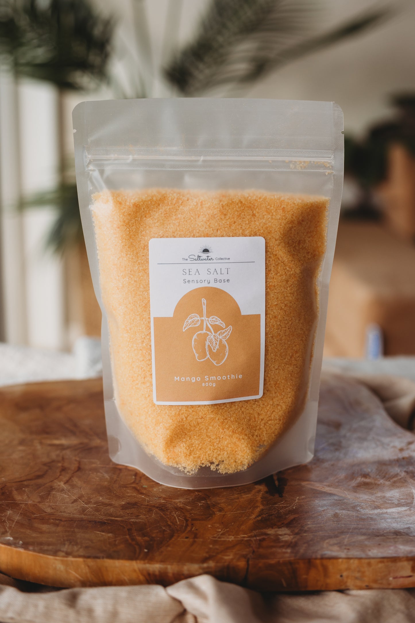 Mango Smoothie Sea Salt - Coloured Sensory Play Tray
