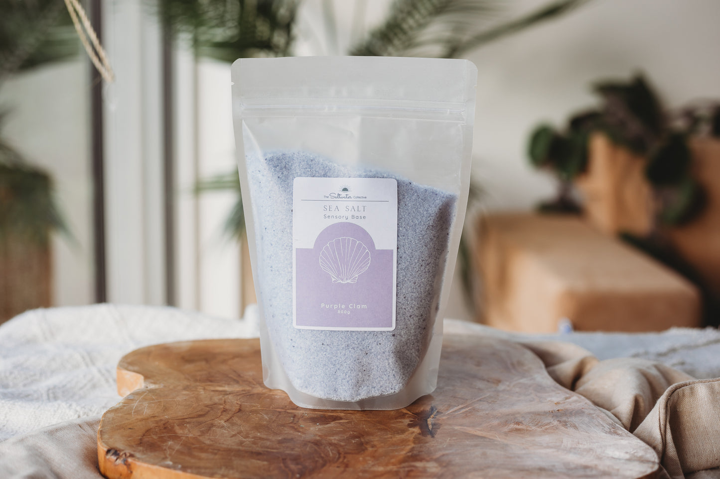 Purple Clam - Colour Sea Salt Sensory Play Tray