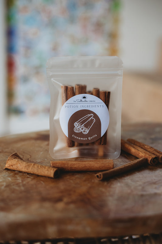 Cinnamon Quills potion ingredient with cinnamon sticks for kids sensory play, potion making and mud kitchens