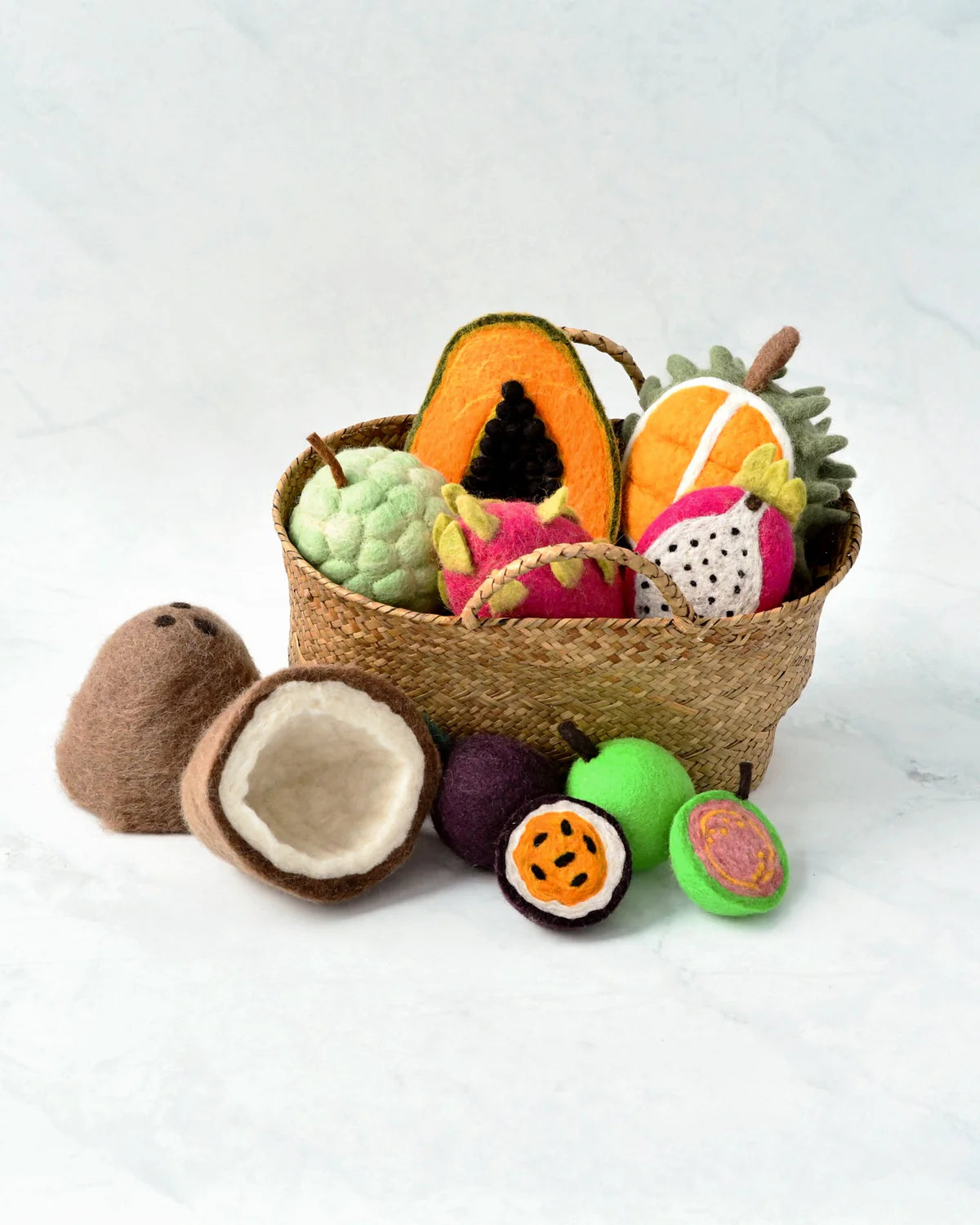 Tara treasures tropical felt fruit set