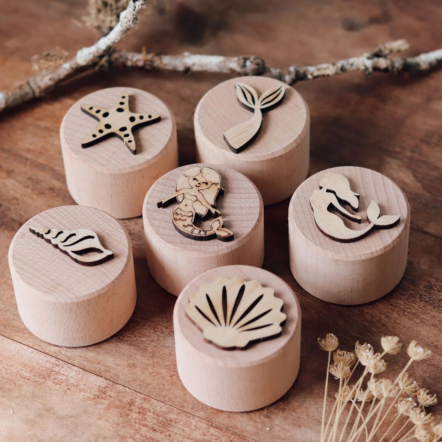 Mermaid Wooden Stampers
