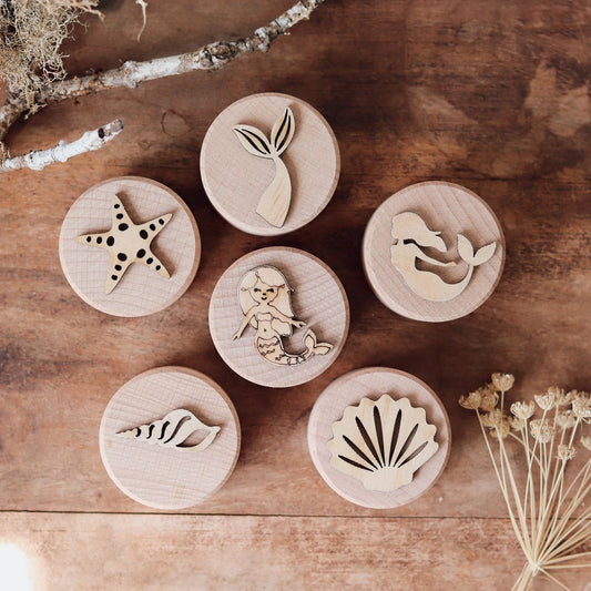 Mermaid Wooden Stampers