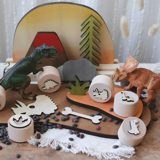 Dinosaur Wooden Stampers