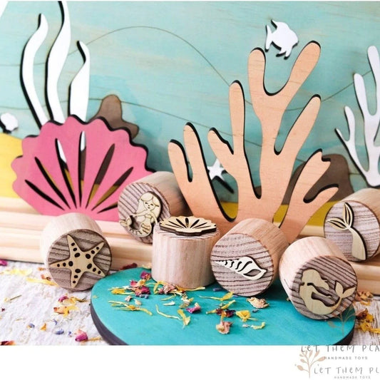 Mermaid Wooden Stampers