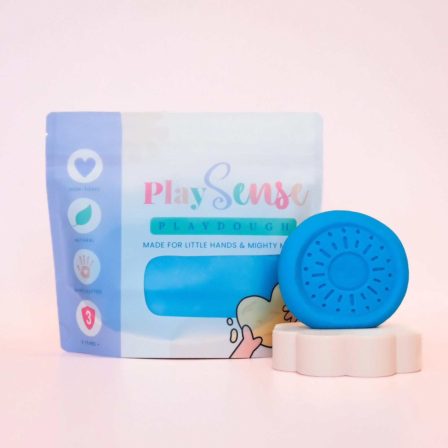 Play Sense Dough | Bright Blue | Blue Slushie Scented
