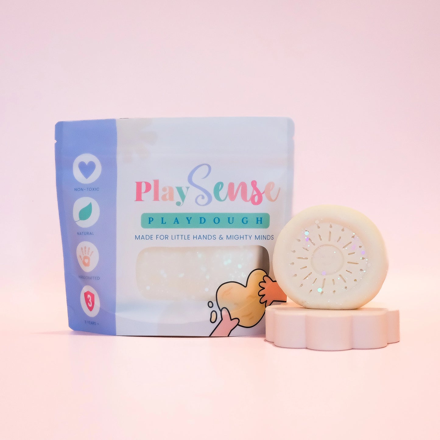 Play Sense Dough | Glitter White | Coconut Scented