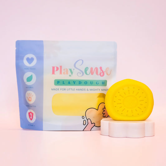Play Sense Dough | Pastel Yellow | Banana Paddlepop Scented