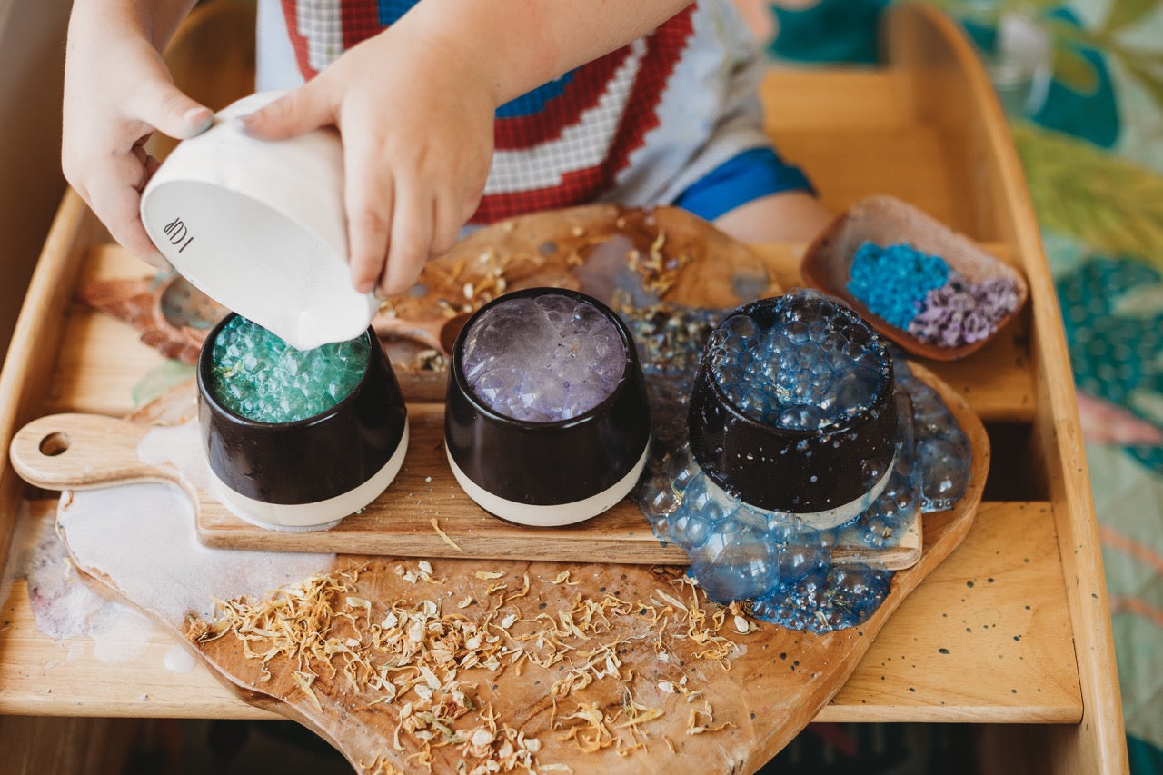 blue lagoon saltwater fizz magical potion play sensory kit