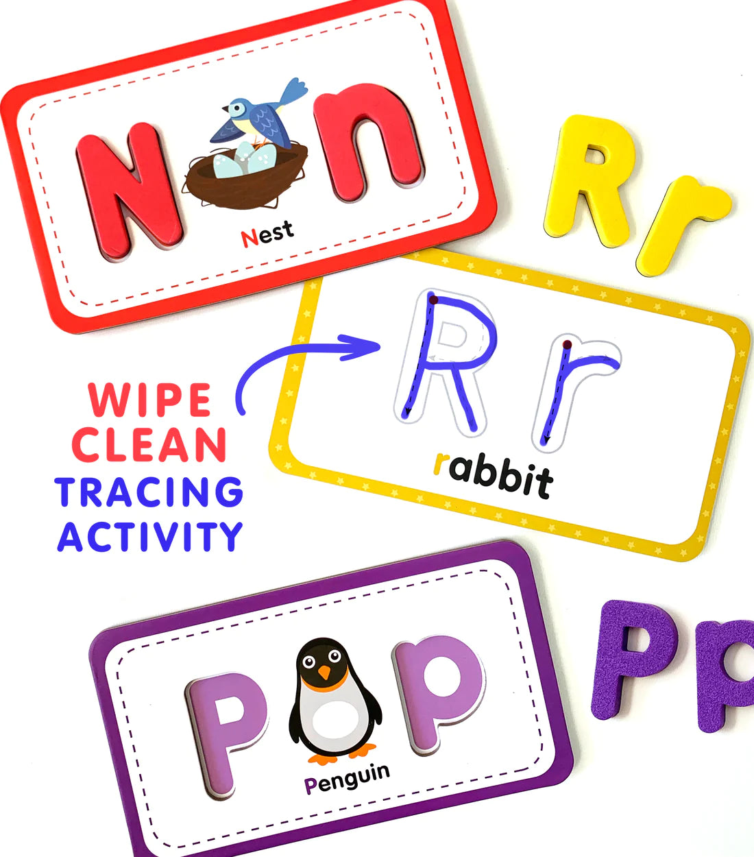 curious columbus ABC Flashcards & Magnets tracing