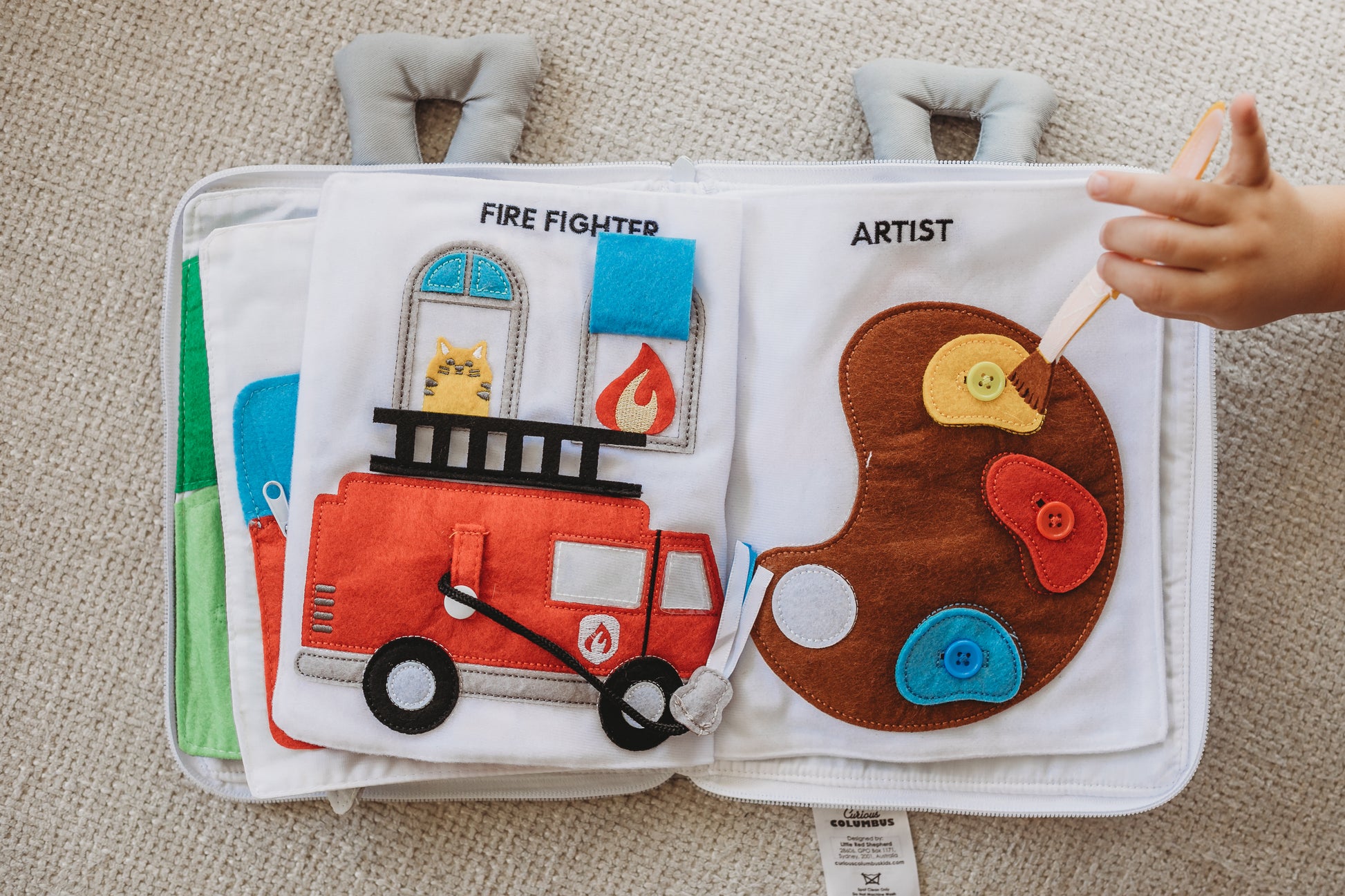 curious columbus When I Grow Up - Fabric Activity Book
