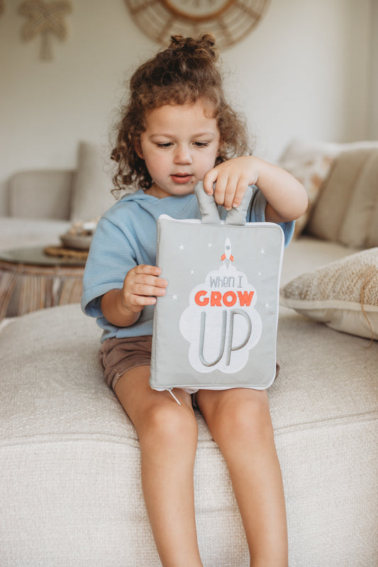 curious columbus When I Grow Up - Fabric Activity Book