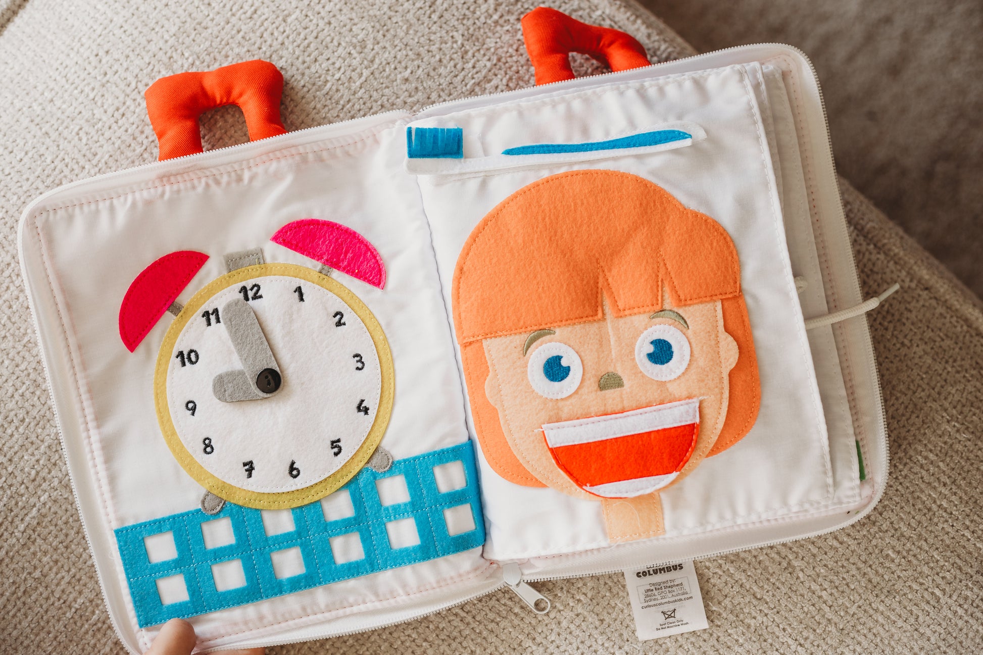 curious columbus my big day out fabric activity book