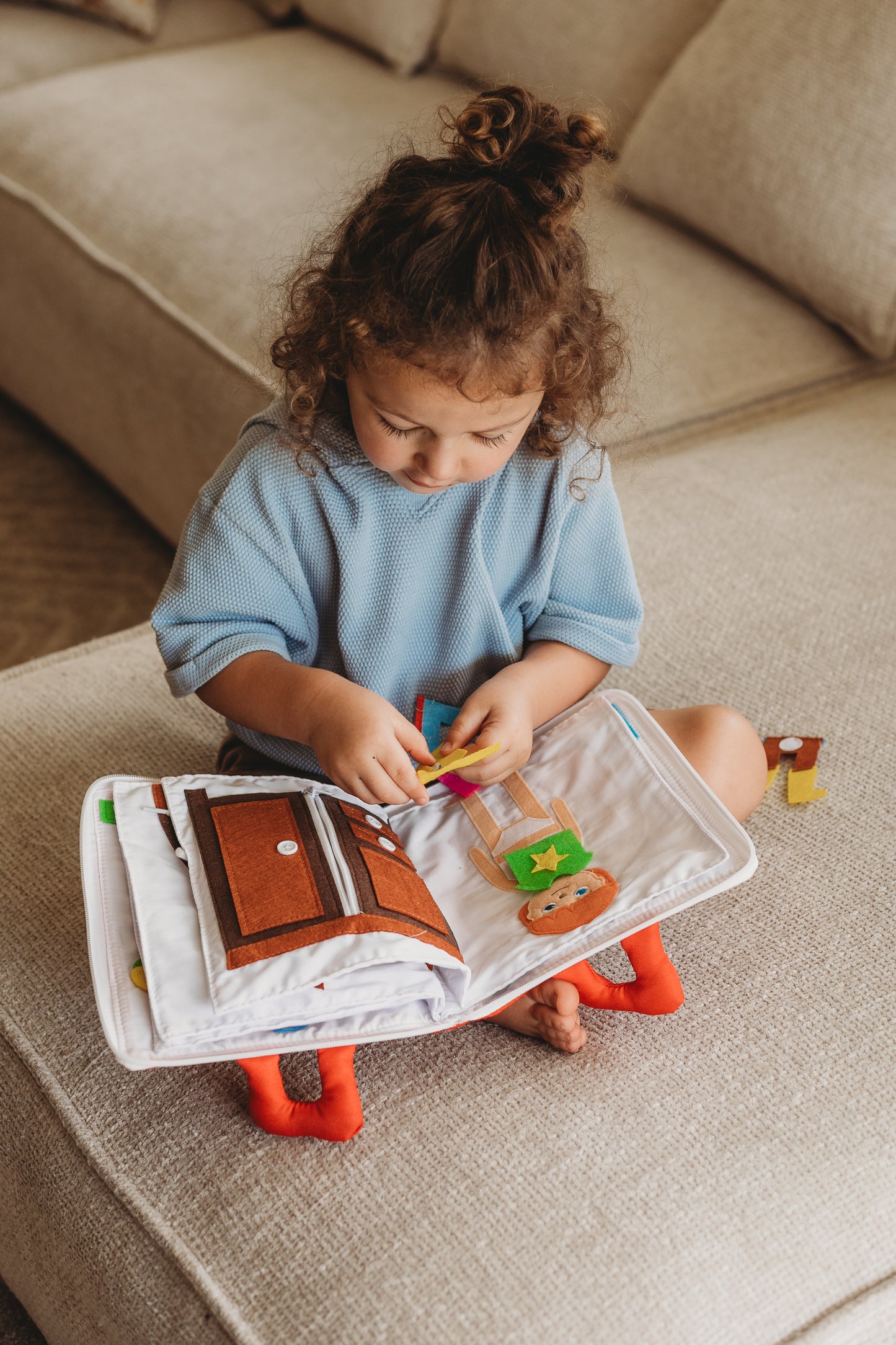 curious columbus my big day out fabric activity book