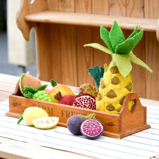 tara treasures Felt Vegetables and Fruits Set D