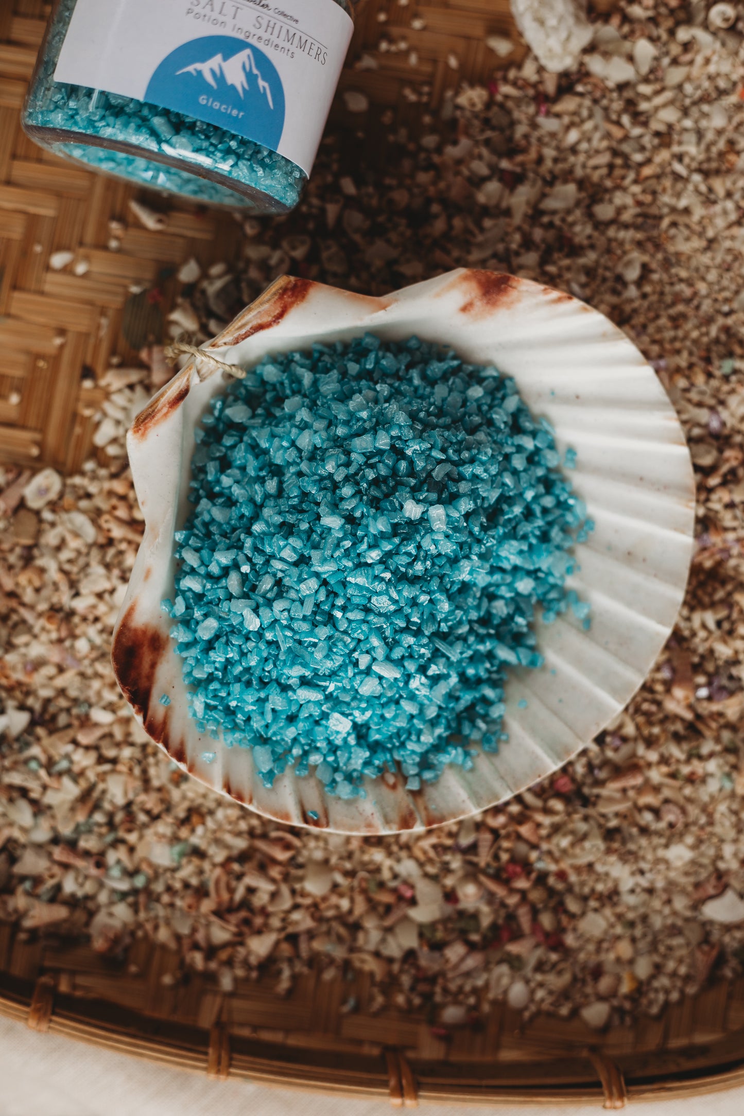 Glacier - Light Blue Sea Salt Shimmers SMALL - Potion Play & Sensory Ingredients