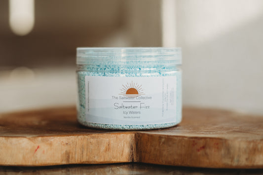 icy waters light pastel blue sensory potion kit fizz 250g the saltwater collective