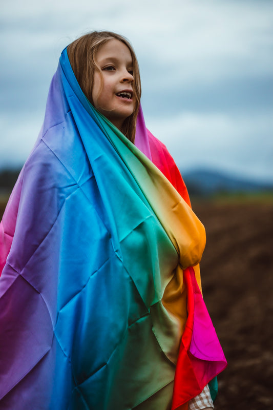 Jumbo Play Silkie - Rainbow