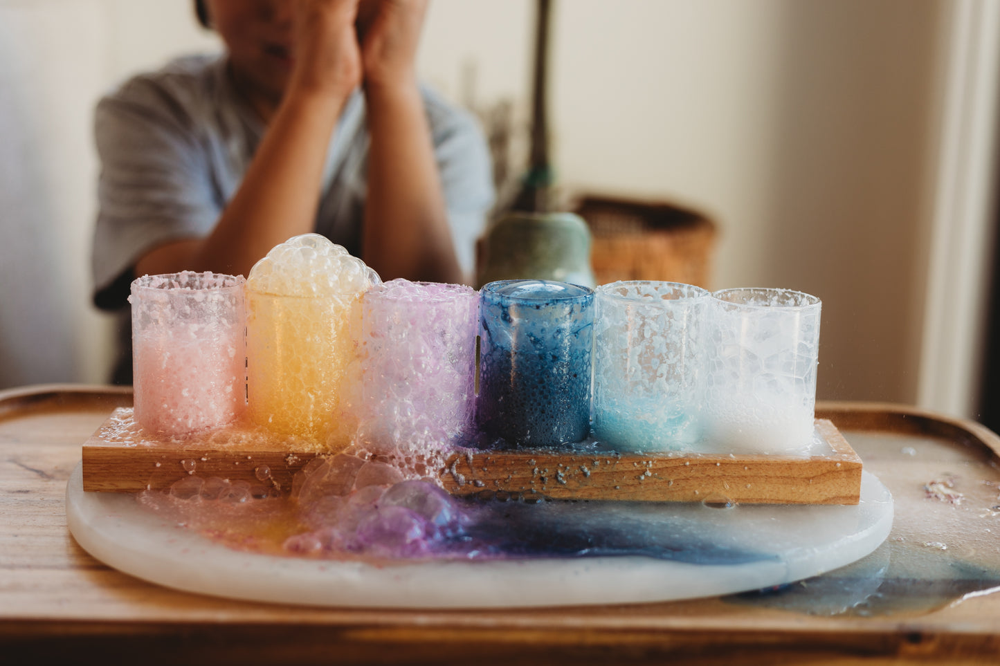 jellyfish bloom light pastel pink sensory potion kit fizz 250g the saltwater collective