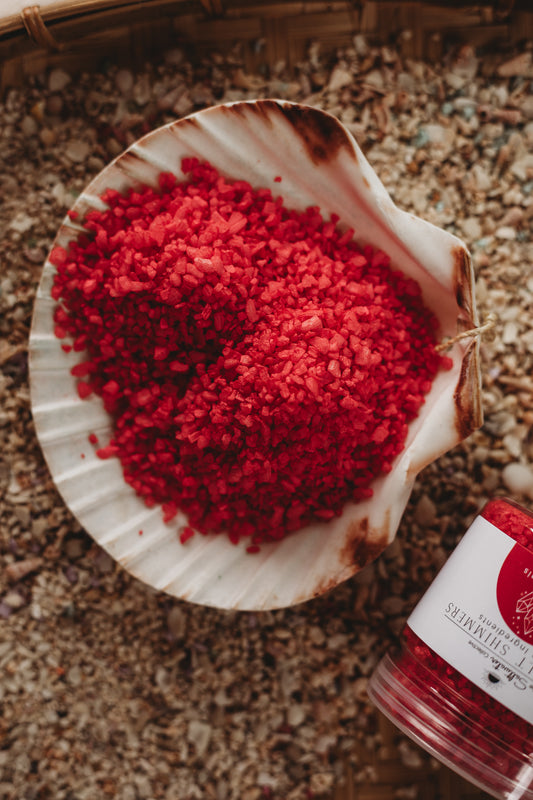 Lava Crystals - Red Sea Salt Shimmers SMALL - Potion Play & Sensory Ingredients