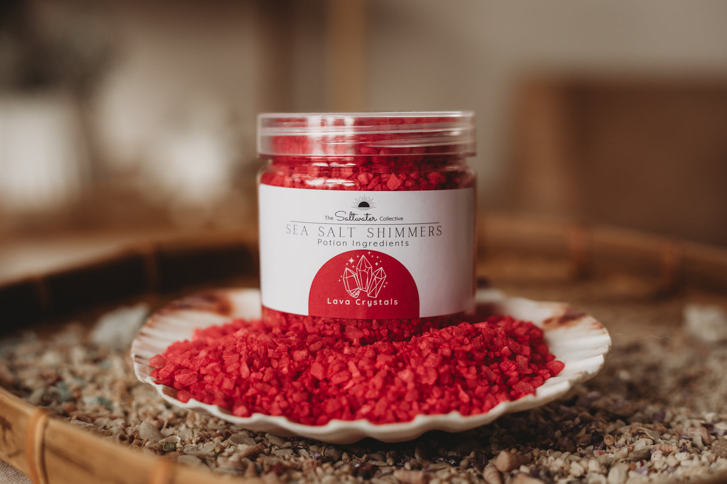Lava Crystals - Red Sea Salt Shimmers SMALL - Potion Play & Sensory Ingredients
