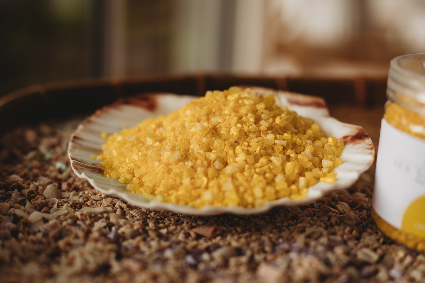 Lemon Squash - Yellow Sea Salt Shimmers SMALL - Potion Play & Sensory Ingredients