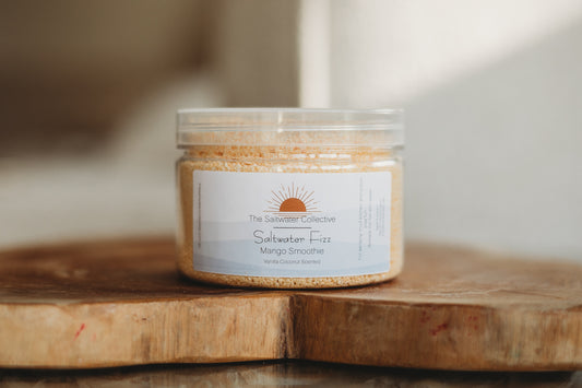 mango smoothy orange sensory potion kit fizz 250g the saltwater collective bath bomb fizzy bubbles