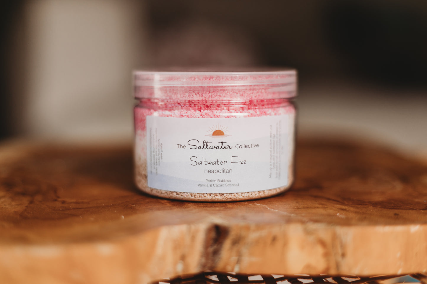 neapolitan ice cream brown white pink sensory potion kit fizz 250g the saltwater collective bath bomb fizzy bubble