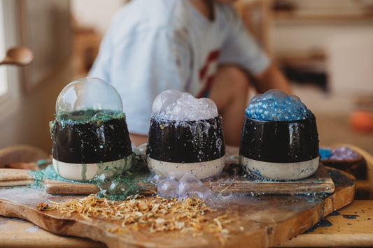 purple clam saltwater fizz magic potion kit sensory play