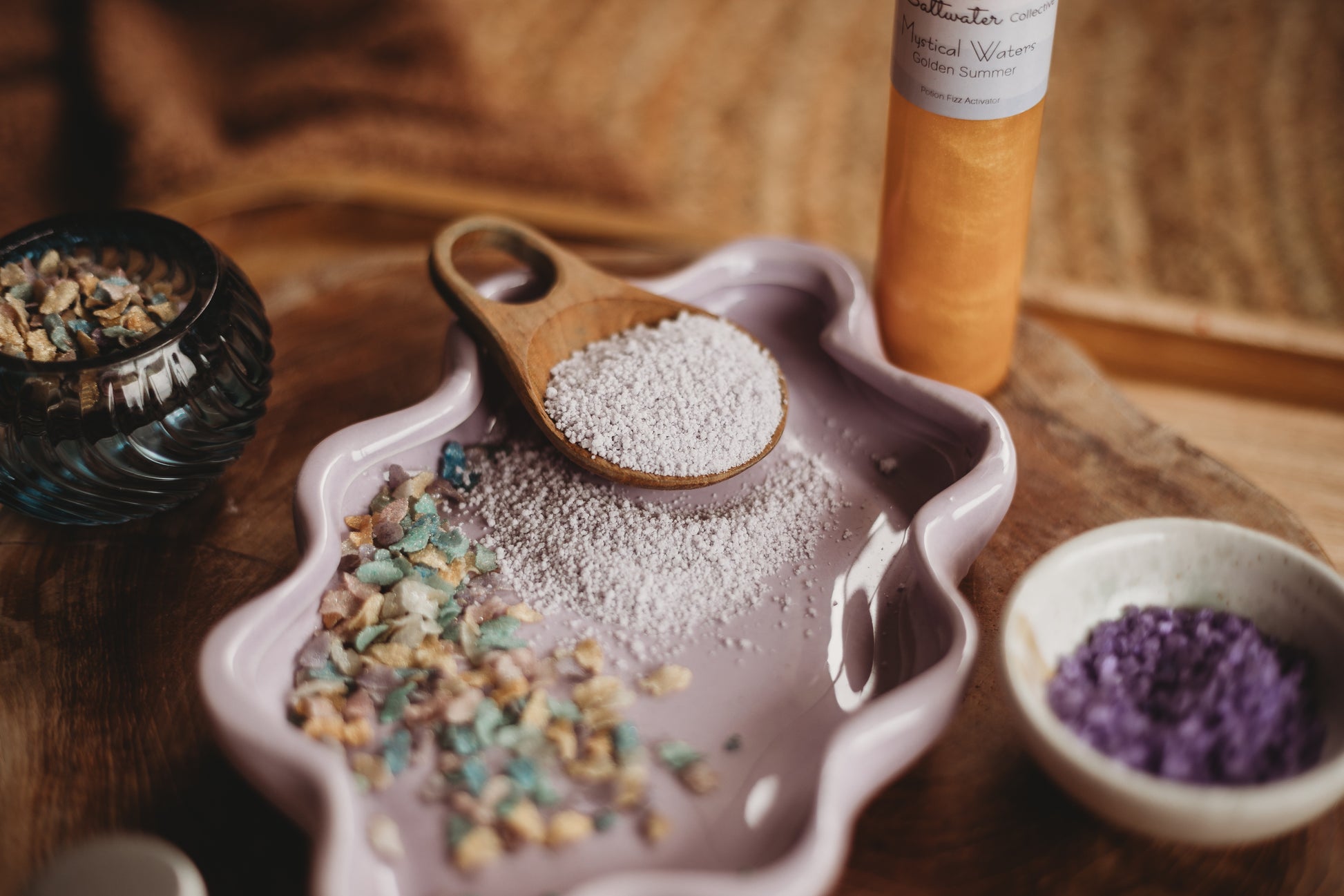 purple clam lilac saltwater fizz potion kit