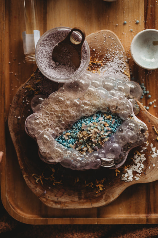 Purple Clam Saltwater Fizz - Medium potion bubbles