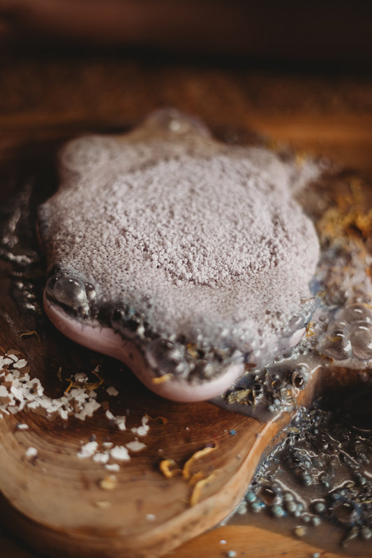 Purple Clam Saltwater Fizz - Medium potion bubbles