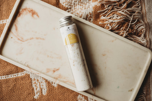 test tube saltwater fizz potion bubbles summer time white botanicals jasmine chamomile calendula sensory play