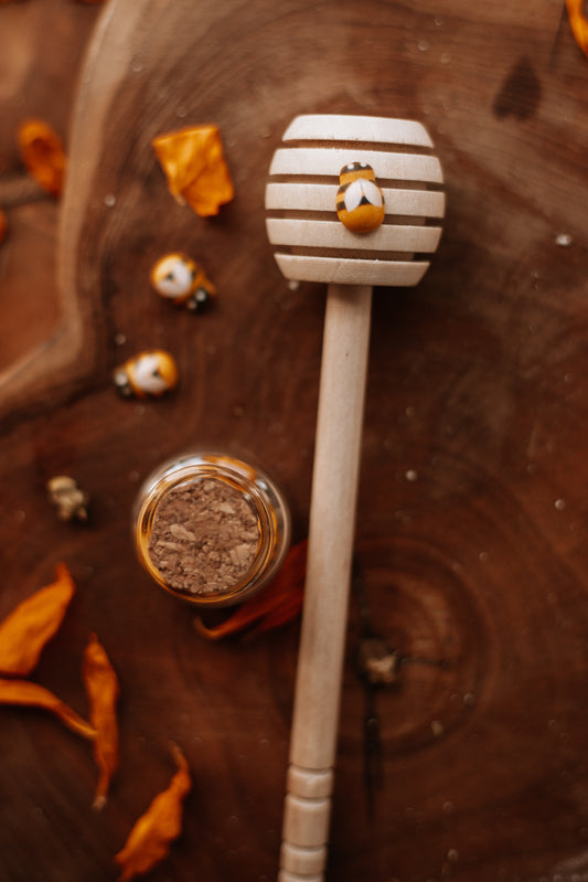 wooden honey wand
