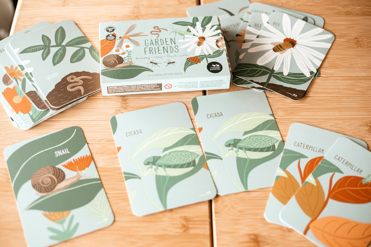 Garden Friends Flash Cards Two Little Ducklings
