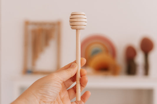 wooden honey wand