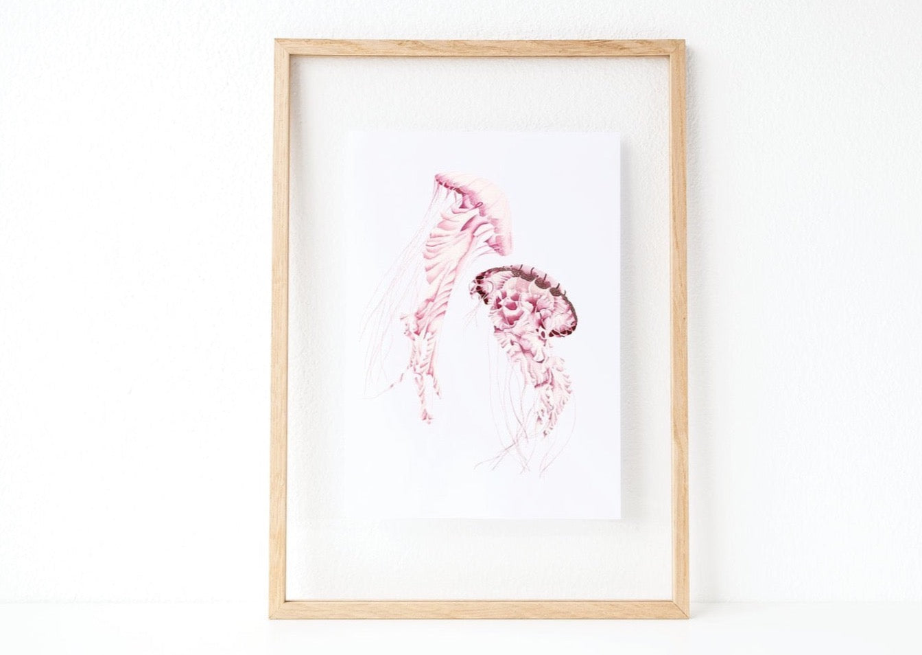 Jellyfish Dance water colour painting pretty palm tree