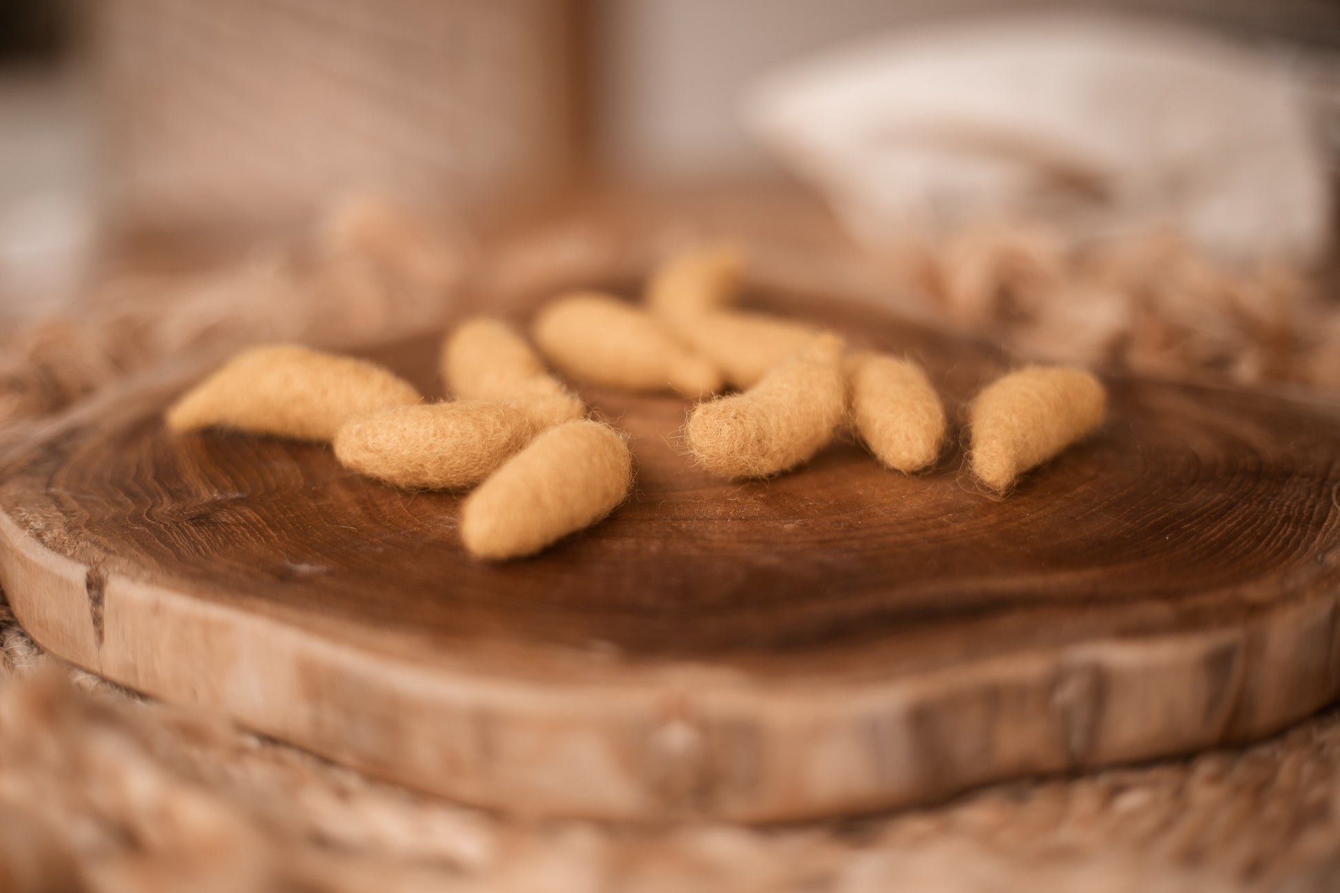 Mini Felt Fruits Bananas Tara Treasures Loose parts