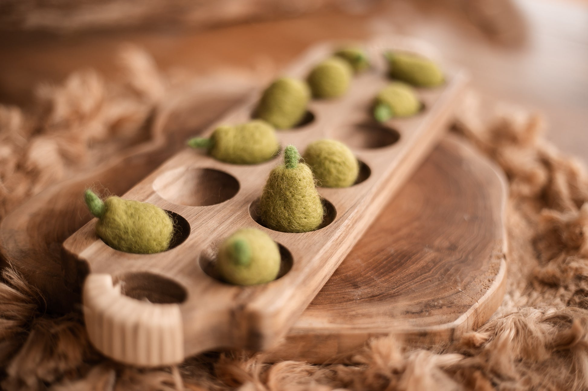 Mini Felt Fruits Pears Tara Treasures Loose parts