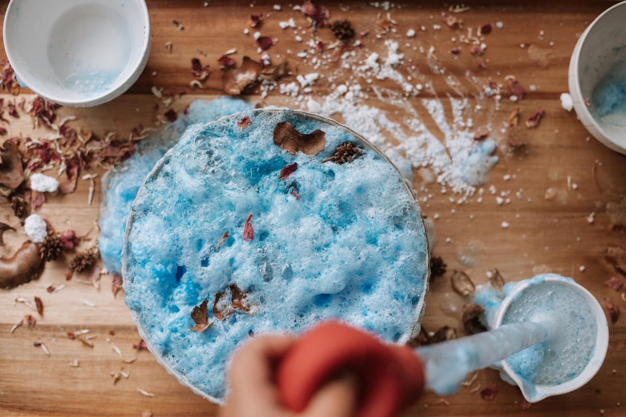 ocean blue foam sensory potion kit fizz 250g the saltwater collective bath bomb fizzy bubble