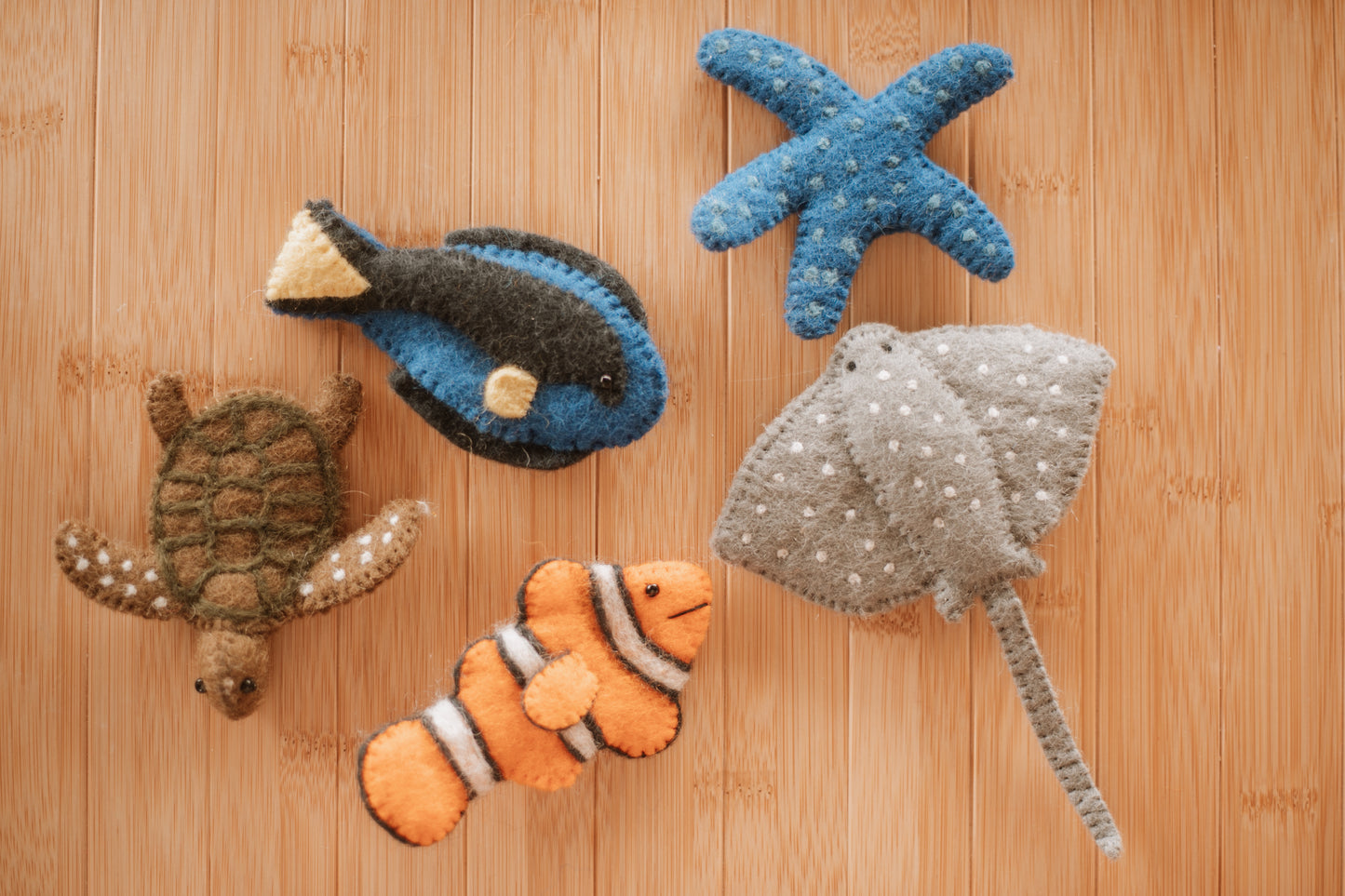 Australian Coral Reef Under the Sea - Finger Puppet Set