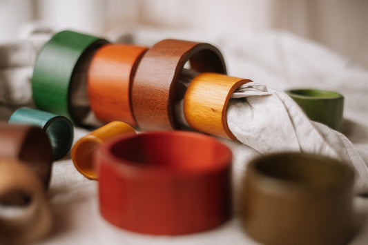 Qtoys bamboo nesting rings coloured the saltwater collective