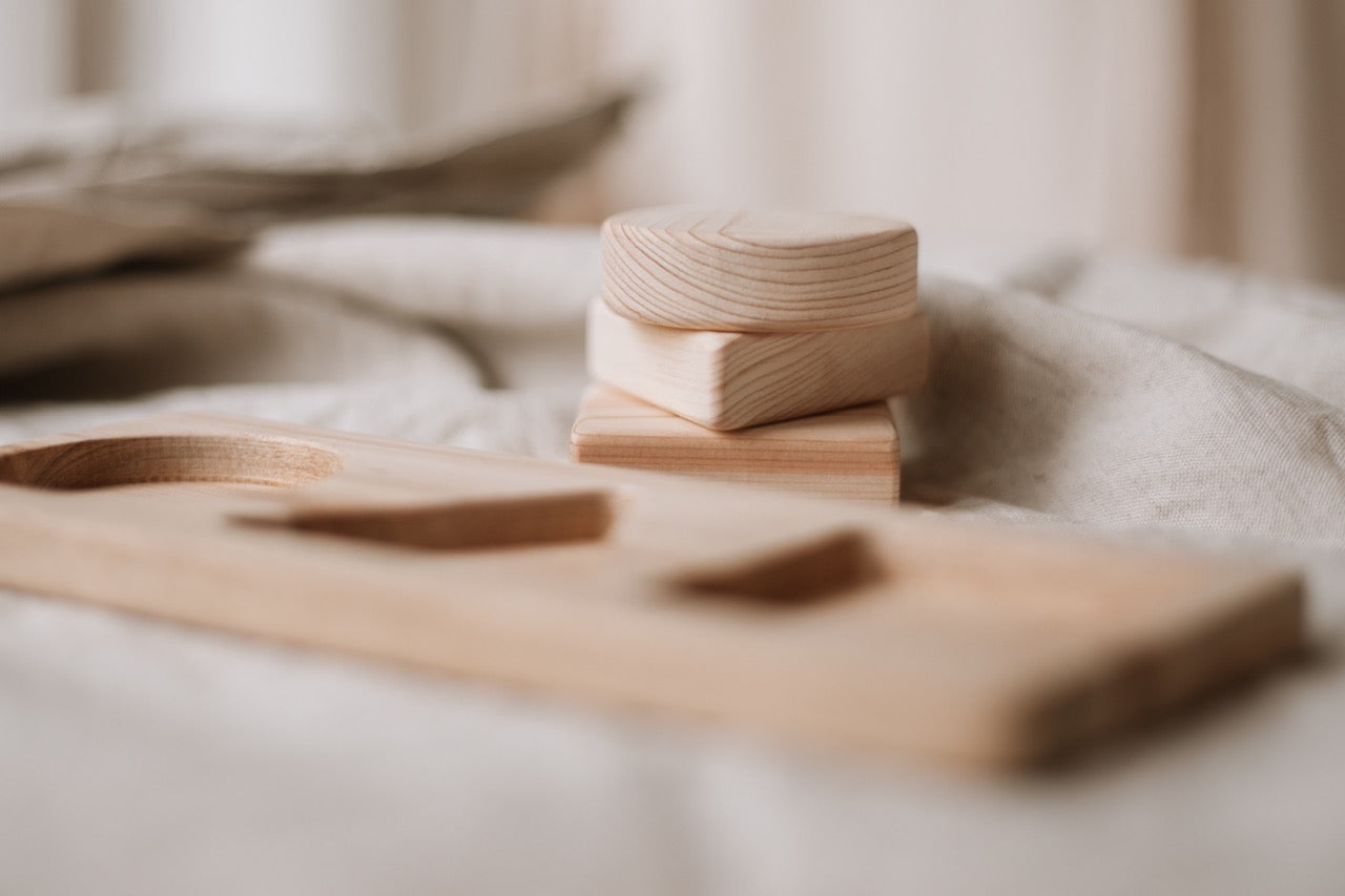 Qtoys wooden 3 shape puzzle the saltwater collective