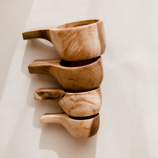 Wooden Measuring Cups set of 4