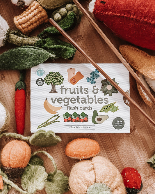 Fruit & Vegetables Flash Cards