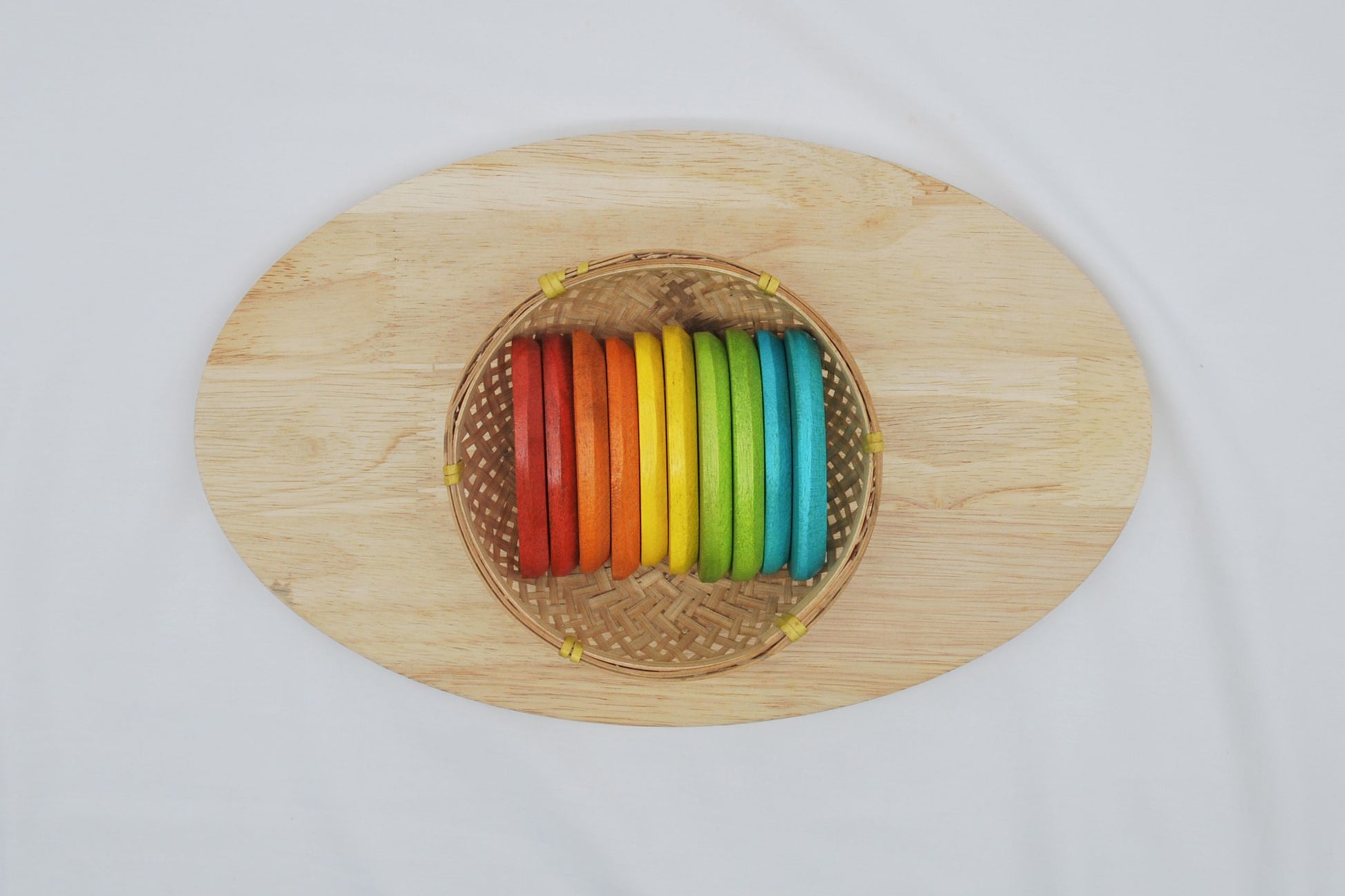 qtoys Rainbow Pebble stones set of 10